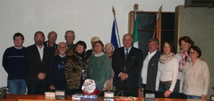 Stival con il gruppo di oriundi veneti