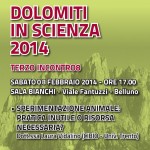 Locandina Terzo Incontro Dolomiti in Scienza