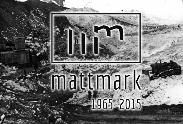 Una foto di Mattmark con il logo di Gabriella Sperotto dedicato al 50° anniversario.