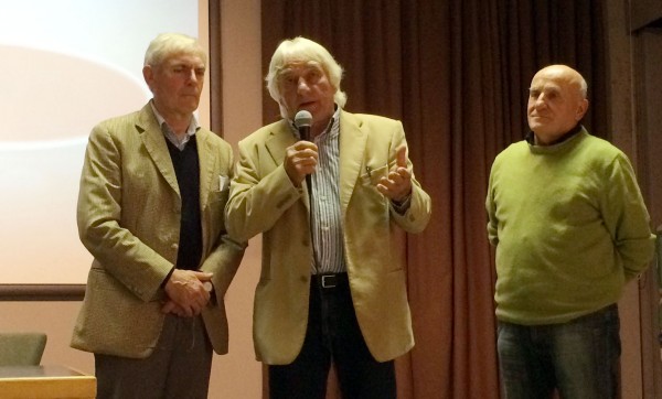 Da sinistra Sandro Cassol, Marco Perot e Rino Budel