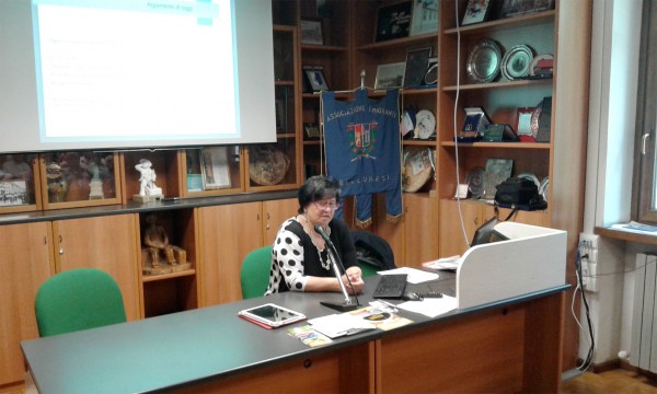 Un momento dell’intervento di Luisa Vallese