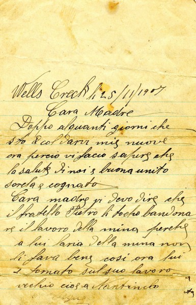 na delle lettere digitalizzare e presenti nell’archivio digitale del MiM Belluno.