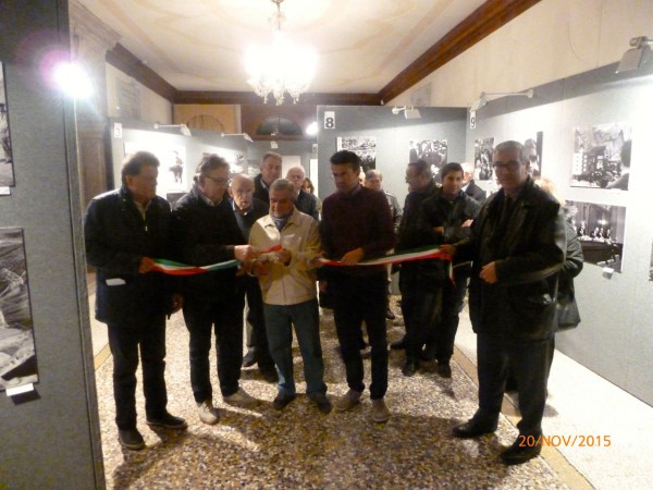 L'inaugurazione della mostra