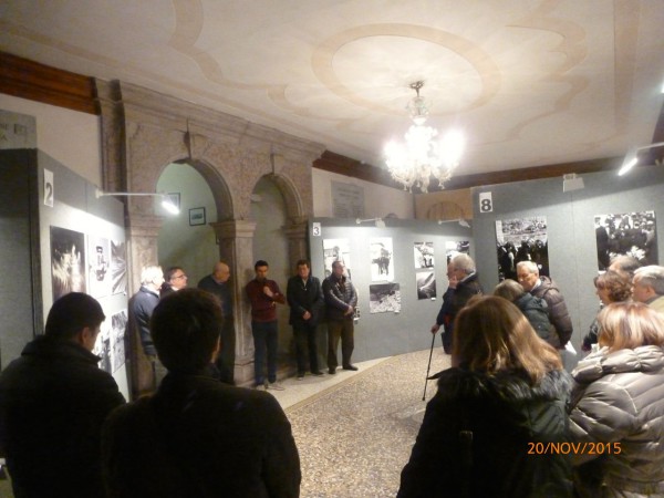 Un momento della presentazione della mostra