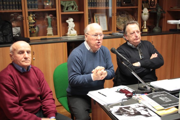 Da sinistra Rino Budel, Patrizio De Martin e Oscar De Bona.