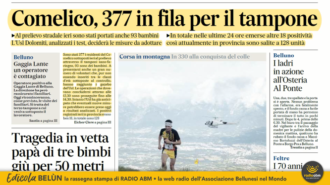 La rassegna stampa di lunedì 28 settembre 2020