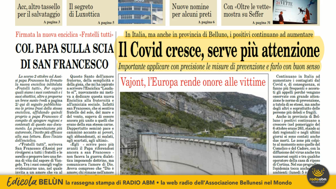 La rassegna stampa di giovedì 8 ottobre 2020