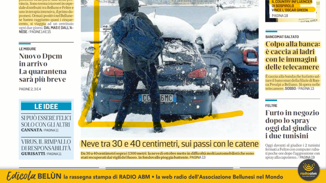 La rassegna stampa di lunedì 12 ottobre 2020