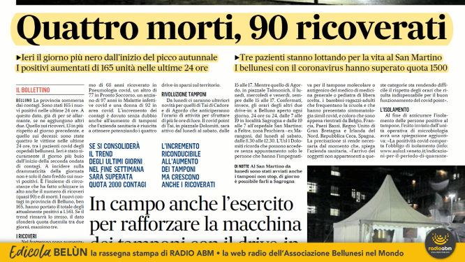La rassegna stampa di giovedì 29 ottobre 2020