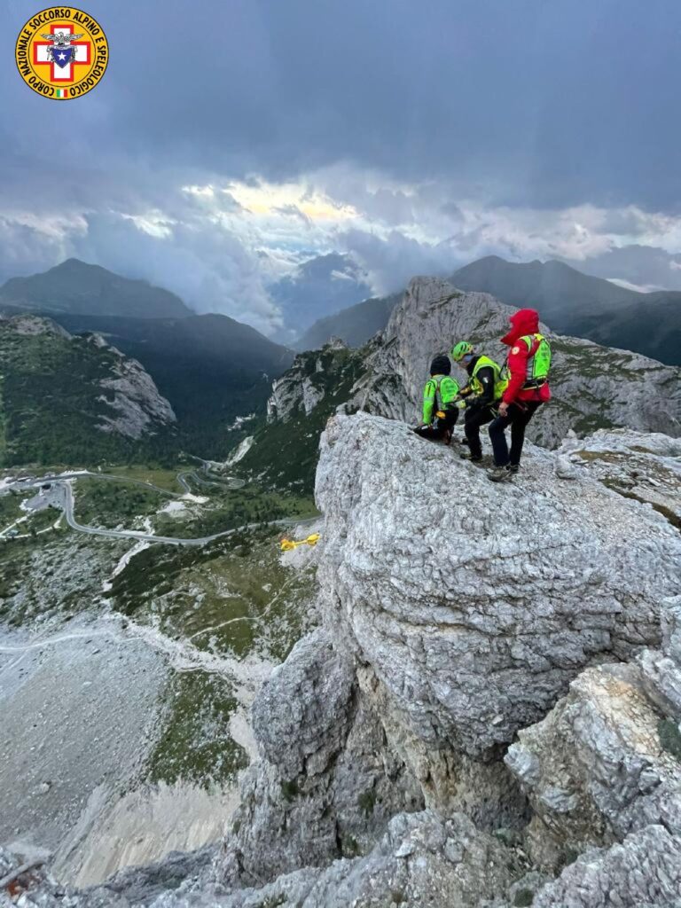 Intervento del soccorso alpino sul Lagazuoi
