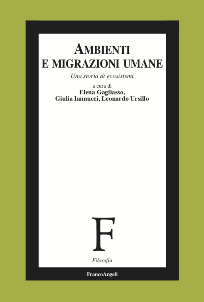 Copertina del libro "Ambienti e migrazioni umane. Una storia di ecosistemi"