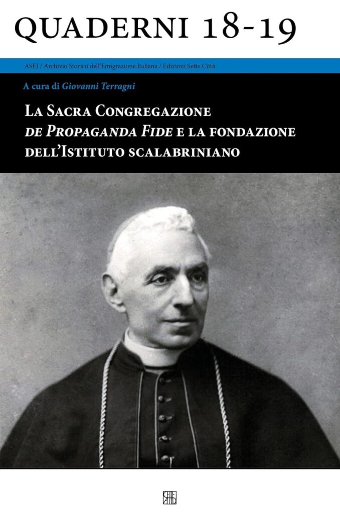 Copertina del libro "La Sacra Congregazione de Propaganda Fide e la fondazione dell'Istituto scalabriniano"
