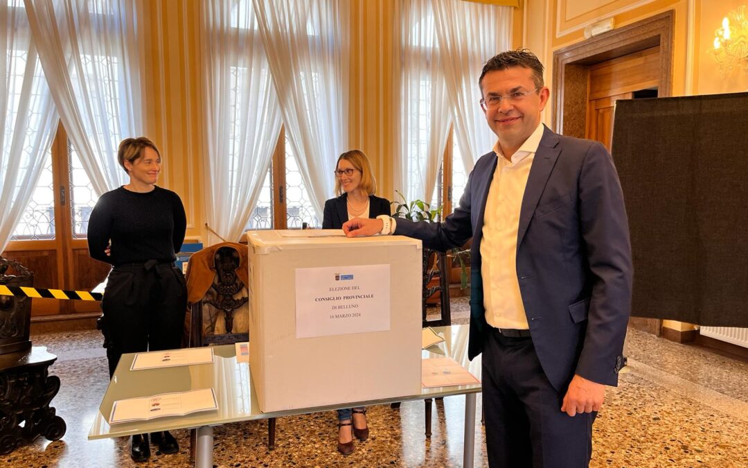 Elezioni provinciali. Cinque seggi a “Progetto Dolomiti”, tre a “Futura – Centrosinistra bellunese” e due alla lista “Obiettivo Provincia”