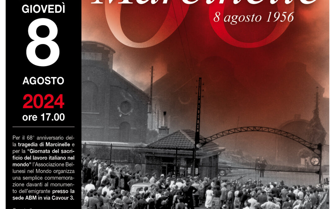 Commemorazione del disastro di Marcinelle e “Giornata del sacrificio del lavoro italiano nel mondo”. Appuntamento per giovedì 8 agosto
