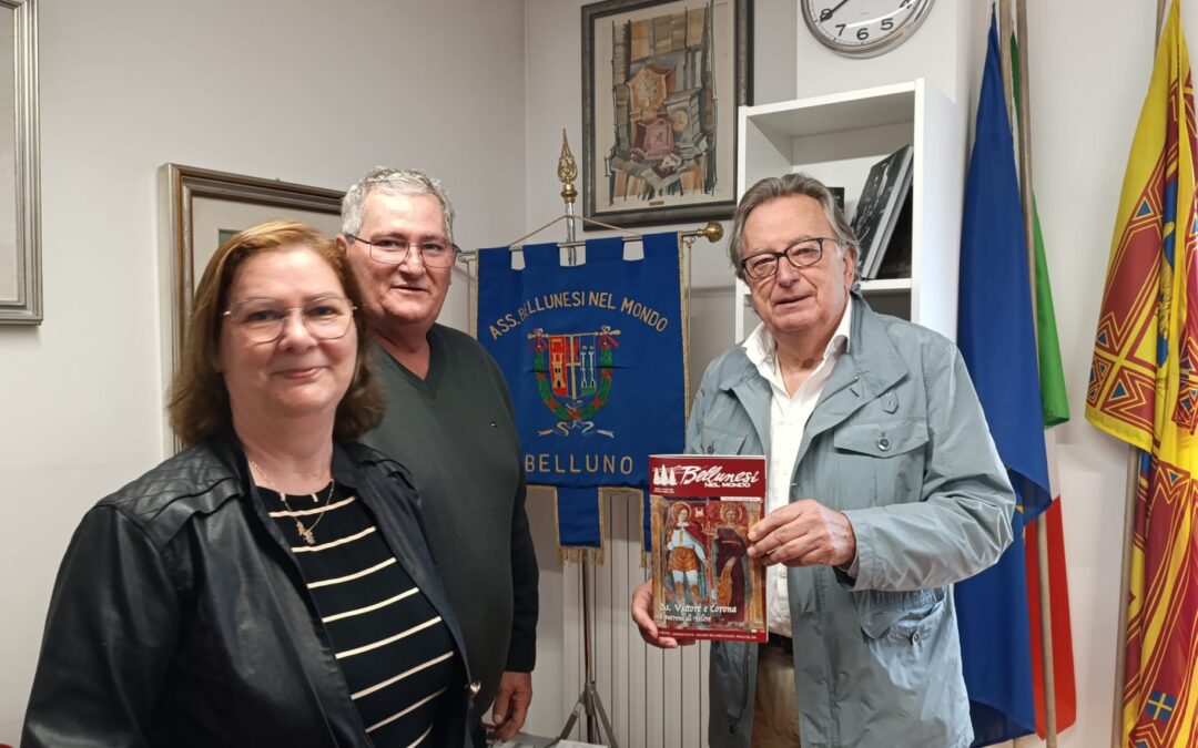 Le radici bellunesi oltre oceano: due famiglie dal Brasile in visita all’Associazione Bellunesi nel Mondo