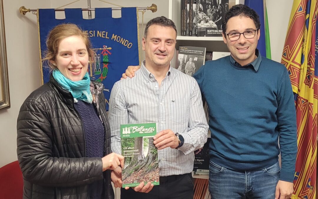 Visita di Matias Muzzólon all’Associazione Bellunesi nel Mondo: nuovi progetti per il territorio Bellunese