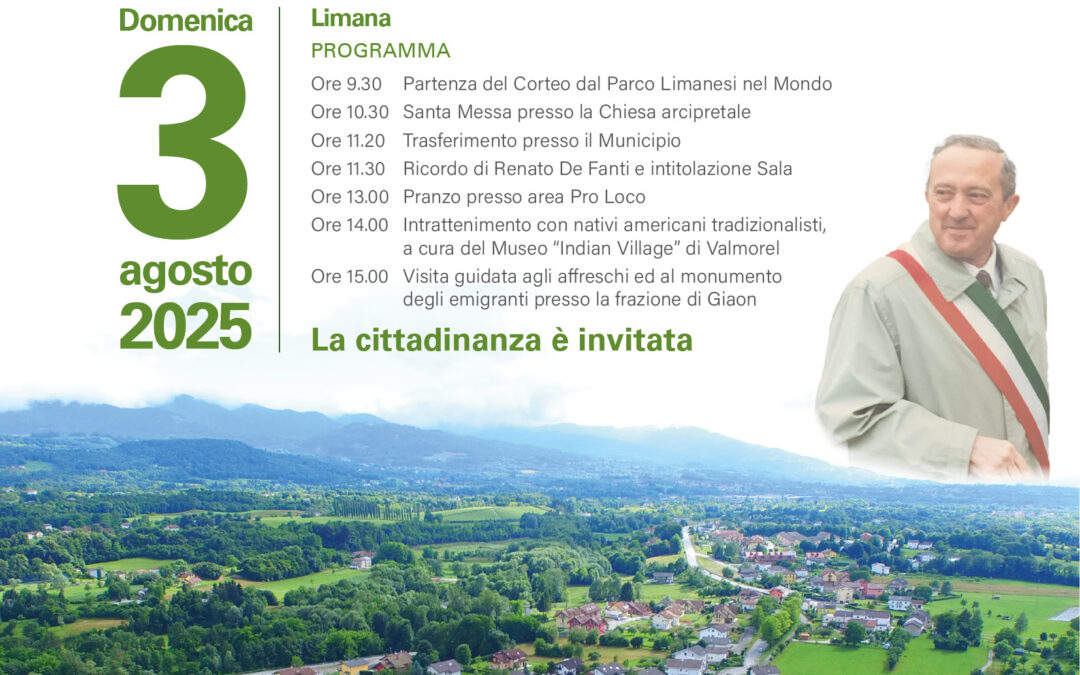 A Limana il 3 agosto la Festa dei bellunesi nel mondo