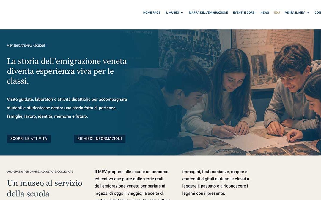 L’Associazione Bellunesi nel Mondo presenta l’offerta formativa del MEV per l’anno scolastico 2026/2027